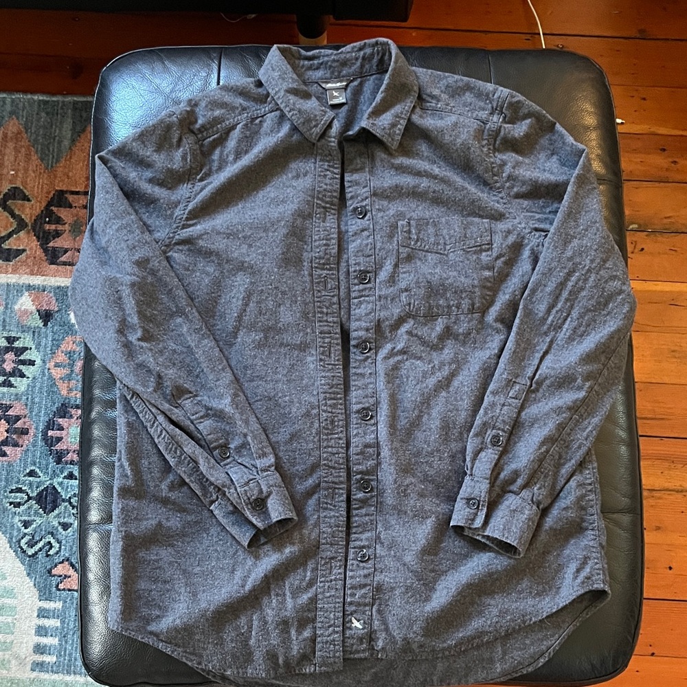 Wmns Eddie Bauer Gray Flannel -sz M - Picture 1 of 4